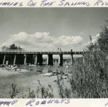 Camp Roberts - swimming on the Salinas River