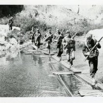Fort Ord - 32nd regiment, travel over bridge