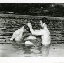 Fort Ord - maneuvers, soldiers bathing