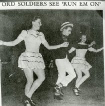 Fort Ord - Panorama photograph, dancing in Soldier's Club