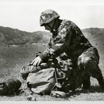 Fort Ord -field maneuvers: checking gear