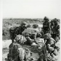Fort Ord -field maneuvers: soldiers wiring