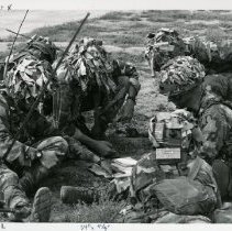 Fort Ord -field maneuvers: soldiers talking together