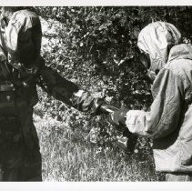 Fort Ord -field maneuvers: chemical warfare training