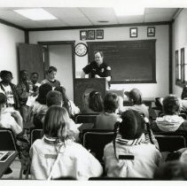 Fort Ord - Security/Police/Safety: children touring security office