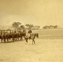 11th Cavalry:  review of troops on horseback