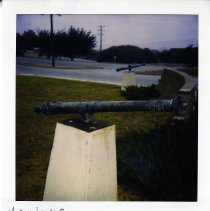 POM Historical: Lantaka Cannon outside of building 614