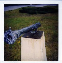 POM Historical: Lantaka Cannon outside of building 614