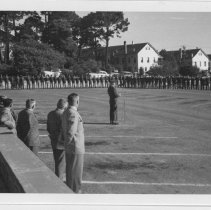 ALS Russian Faculty and ALS Leaders at Soldier Field, ca. 1950s.