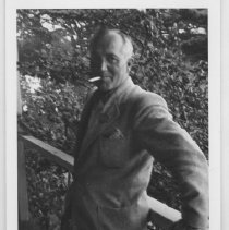 ALS Russian Faculty on the Veranda outside his Classroom, ca. 1950s.