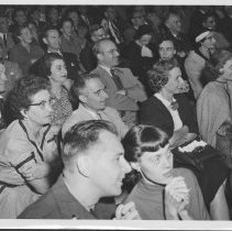 Audience Watches an Army Language School event, ca. 1950s.