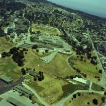 Presidio of Monterey, Aerial, lower Presidio area, ca. 197