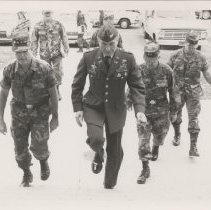 Col. Vladimir Sobichevsky escorts two generals at DLI, 1988.
