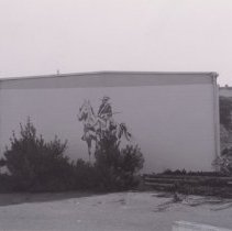 Former Fort Ord barracks showing cavalry trooper mural, n.d.