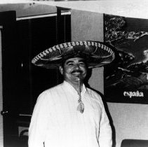 DLI instructor Julio Rodriguez wearing a sombrero, n.d.