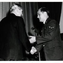 AIC Thomas S. Breznak Receives Award from Dr. Valerian Postousky, 1971.