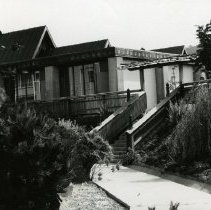 The Oriental Garden; entrance stairway to the Oriental Garden.
