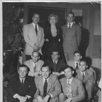 Actress Zsa Zsa Gabor with ALS Hungarian Students, 1952.