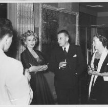 Actress Zsa Zsa Gabor with ALS Hungarian Students, 1952.