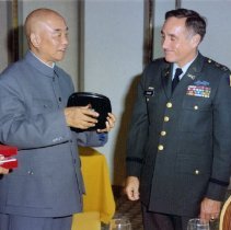 Colonel Foster with the First PRC Visit to DLI, October 24, 1980.