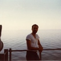 Looking north to Iran which could be seen by eye, obviously not by camera,