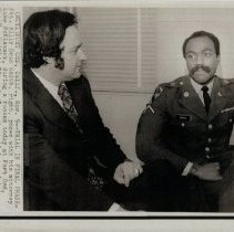 Private Billy D. Smith and his Attorney Luke McKissack at Fort Ord