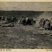 Anti-tank guns in action Fort Ord, California