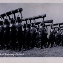 Soldiers Lifting Logs during Physical Training