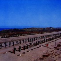 Colored image of soldiers in rifle training
