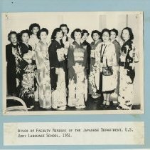 Army Language School: wives of faculty members of the Japanese department