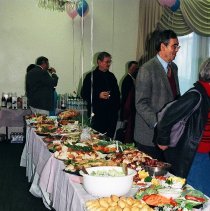Refreshment Table at party for Ben De La Selva's retirement from the Defense Language Institute Foreign Language Center (DLIFLC)