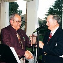 Unknown speaks at Ben De La Selva's retirement from the Defense Language Institute Foreign Language Center.