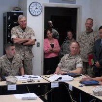 General Conway Observes Students in Pashto Class at DLIFLC