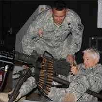 Colonel Sandusky Using M2 Weapon Trainer