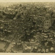 Aerial of Soissons, France