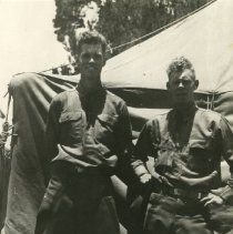 ROTC: Soldiers in duty uniform for horse-drawn Field Artillery