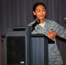 Unknown Air Force Student at Korean Speech Contest