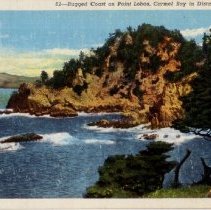 Scenic View of Rocky Cliff at Point Lobos