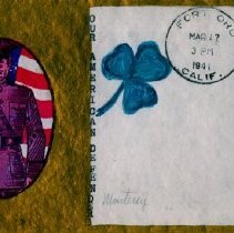 Letter Envelope Featuring "Our American Defenders" Sketch