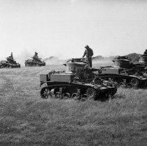 Soldiers Operating Scout Cars and Tanks,1942