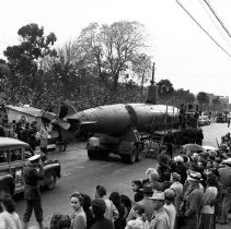 Captured Japanese Submarine Paraded through Monterey, 1942