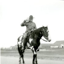 Msgt Luther (Bill) Stewart on Horseback, 1942-1944