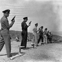 Military and Local Policemen at Firing Range, 1942-1944