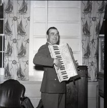 Soldiers Form Crowd Around Band, 1942-1944