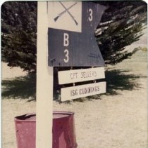 B Company Sign Outside of their Barracks at Fort Ord