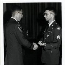 Unknown Sergeant Congratulated at Ceremony at Fort Ord