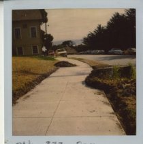Sidewalk and Exterior View of Building 277 at the Presidio of Monterey