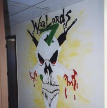 Skull and Crossbones Mural for 7th Infantry at Fort Ord