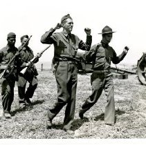 Panorama Staff Captured in a Simulated Exercise at Fort Ord