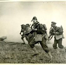 Soldiers in 17th Infantry Wear Gas Masks during Training Exercise at Fort Ord